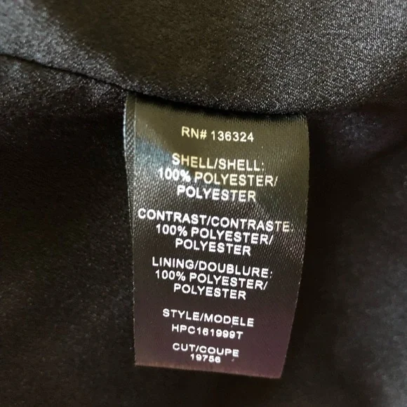 HALSTON HERITAGE Black + Silver Strapless Deep V Formal Maxi Gown Dress Size 6 - Picture 11 of 11